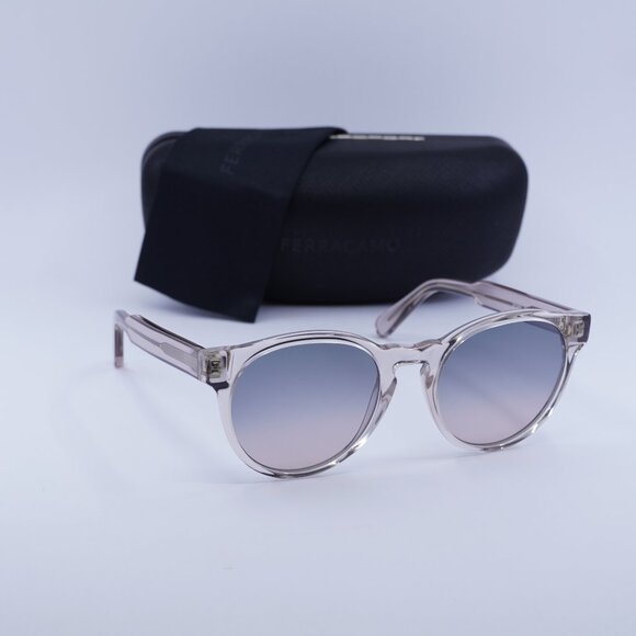 Salvatore Ferragamo SF1068S 260 Round Sunglasses - Nude / Smoke main image 9